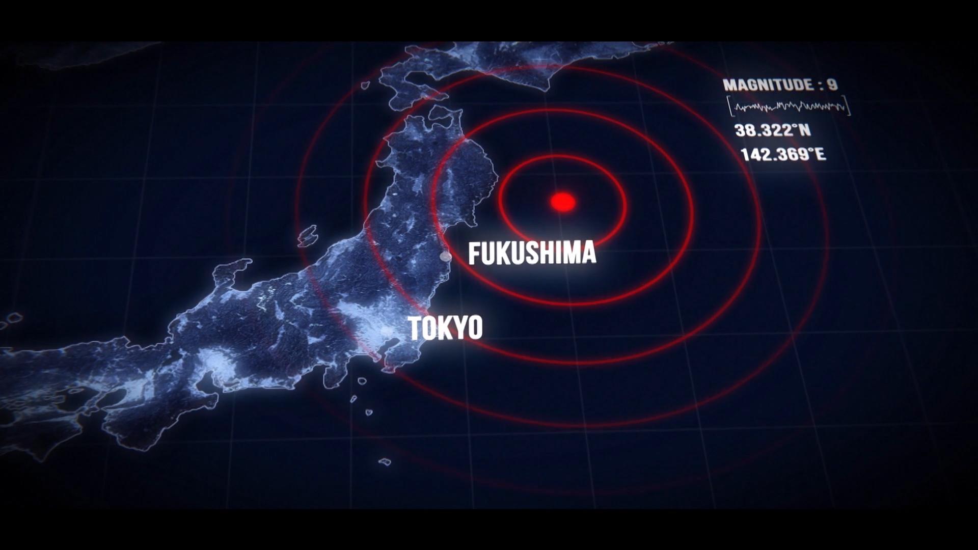 The Tohuku earthquake struck just off Japan. This triggered a tsunami which caused the nuclear meltdown at Fukushima.
