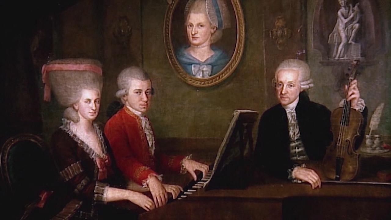 Family Portrait of the Mozart family. MagellanTV- In Search of Mozart
